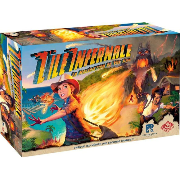 L’Ile Infernale : La Malédiction de Vul-Kar - Asmodee - boite du jeu en vente en seconde main sur L'île aux trésors à Fribourg