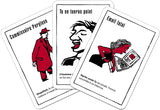 Black Stories, édition française est un jeu d'énigmes. Présentation de trois cartes d'exemple.