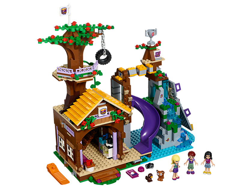 Lego Friends 41122 La cabane de la base d aventure Association L ile aux tresors