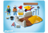 Playmobil 4138 - Duo de maçons - CompactSet Construction - Playmobil d'occasion.
