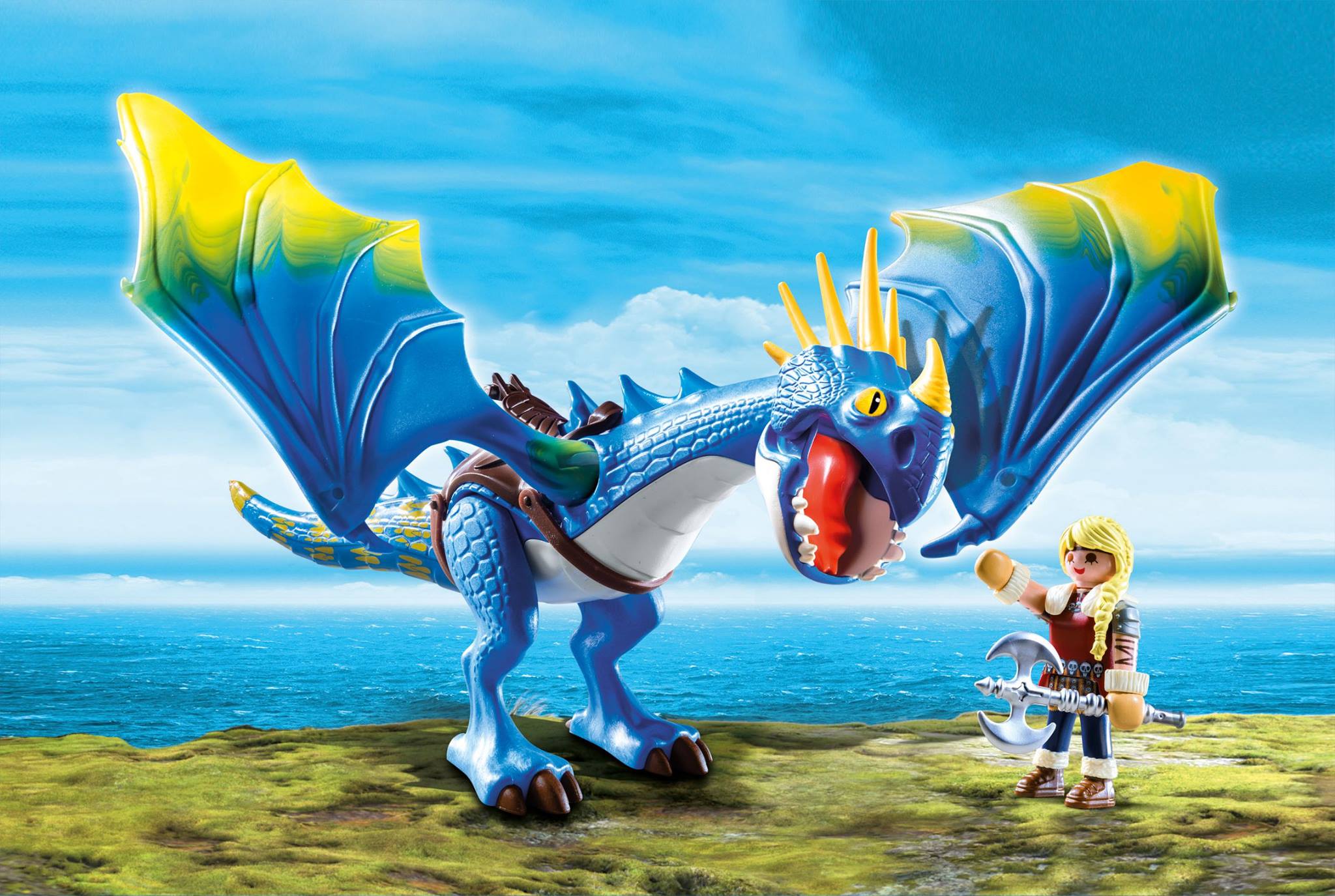 Playmobil Dragons 9247 - Astrid et Tempête – L'île aux trésors Sàrl