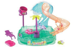 Polly Pocket - Piscine avec manège dauphin - Jouets en seconde main sur L'île aux trésors