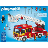 Playmobil City action 5362 Le camion pompier à échelle back