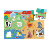 Puzzle géant tactilo: la ferme - Djeco