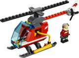 Lego City 60004 La caserne des pompiers helicoptere
