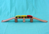 Train en bois - Ikea Lillabo - Pont et train passager - jouets d'occasion